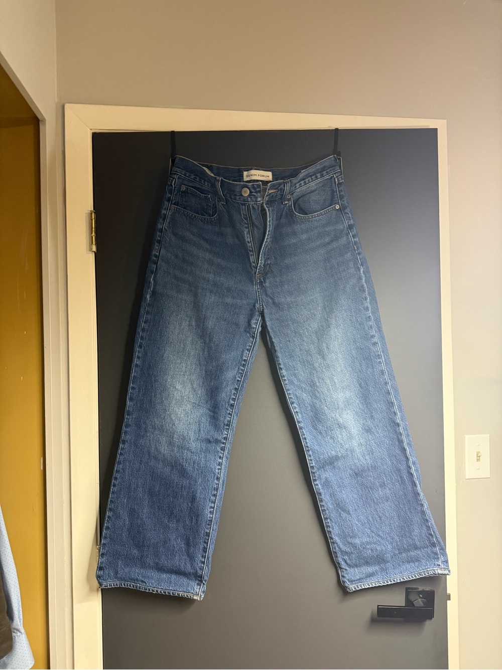 Denim Forum Relaxed Fit womens Blue Jeans